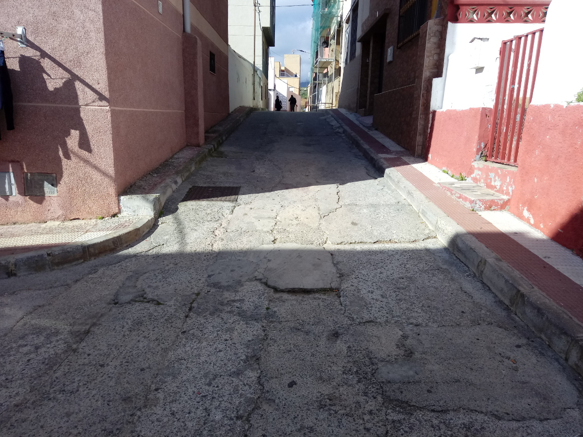 Estado inicial calle 12 Octubre, Ceuta